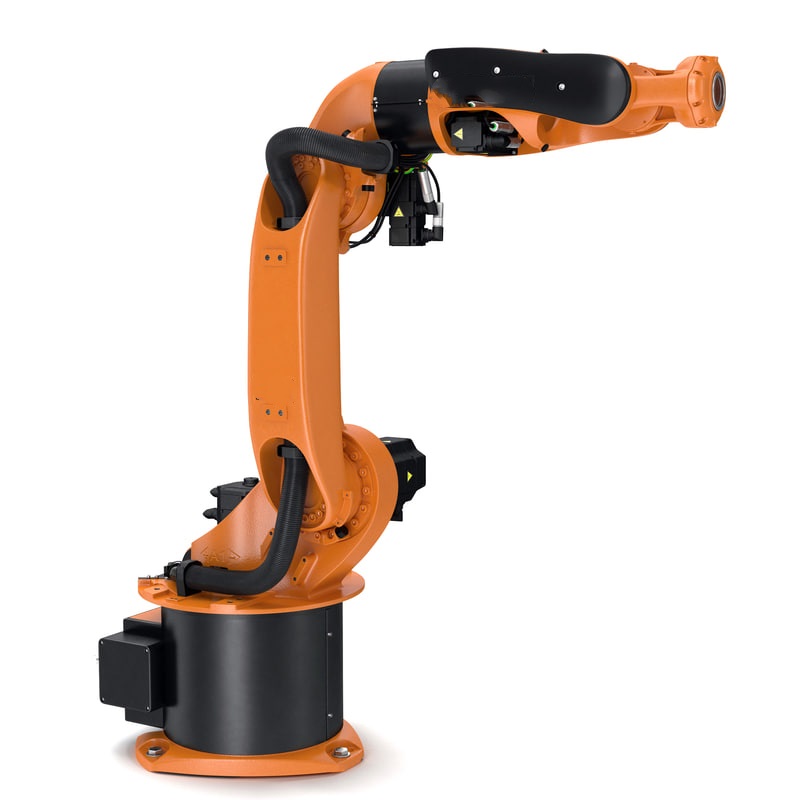 Industrial Laser Welding - Industrieller Schweißroboter Kuka Roboterarm mit Schweißmaschine