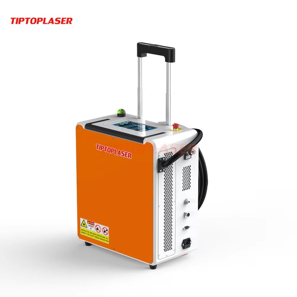 Industrial Laser Paint Remover - 500W Raycus Pulslaser-Reinigungsmaschine im Tragbaren Koffer