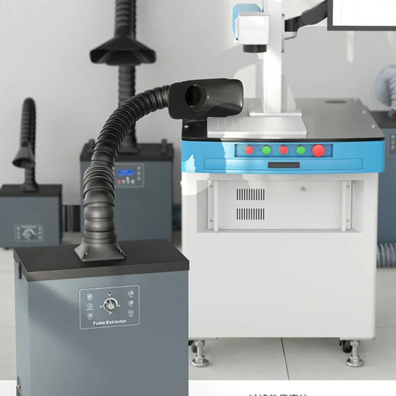 Industrial Laser Solder Iron - Industrieller Rauchfilter, kleine Lötkolben-Rauchabsaugmaschine, Labor-Geruchsfilter, Lasermarkierungsabsaugung