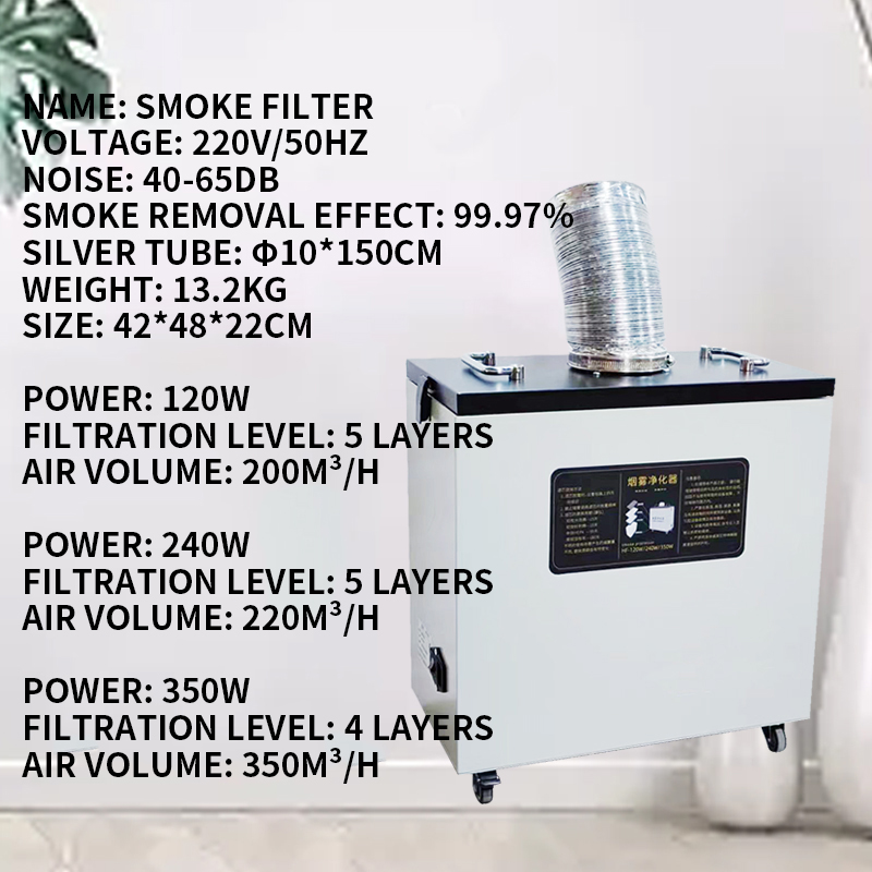 240W Reine Luft Rauchabzug Ind – Industrial Laser Fume Extractor Bewertung und Preis