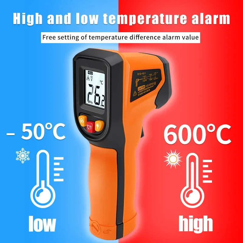 T400 T600 Digitales Infrarot-T – Industrial Laser Temperature Gun Bewertung und Preis