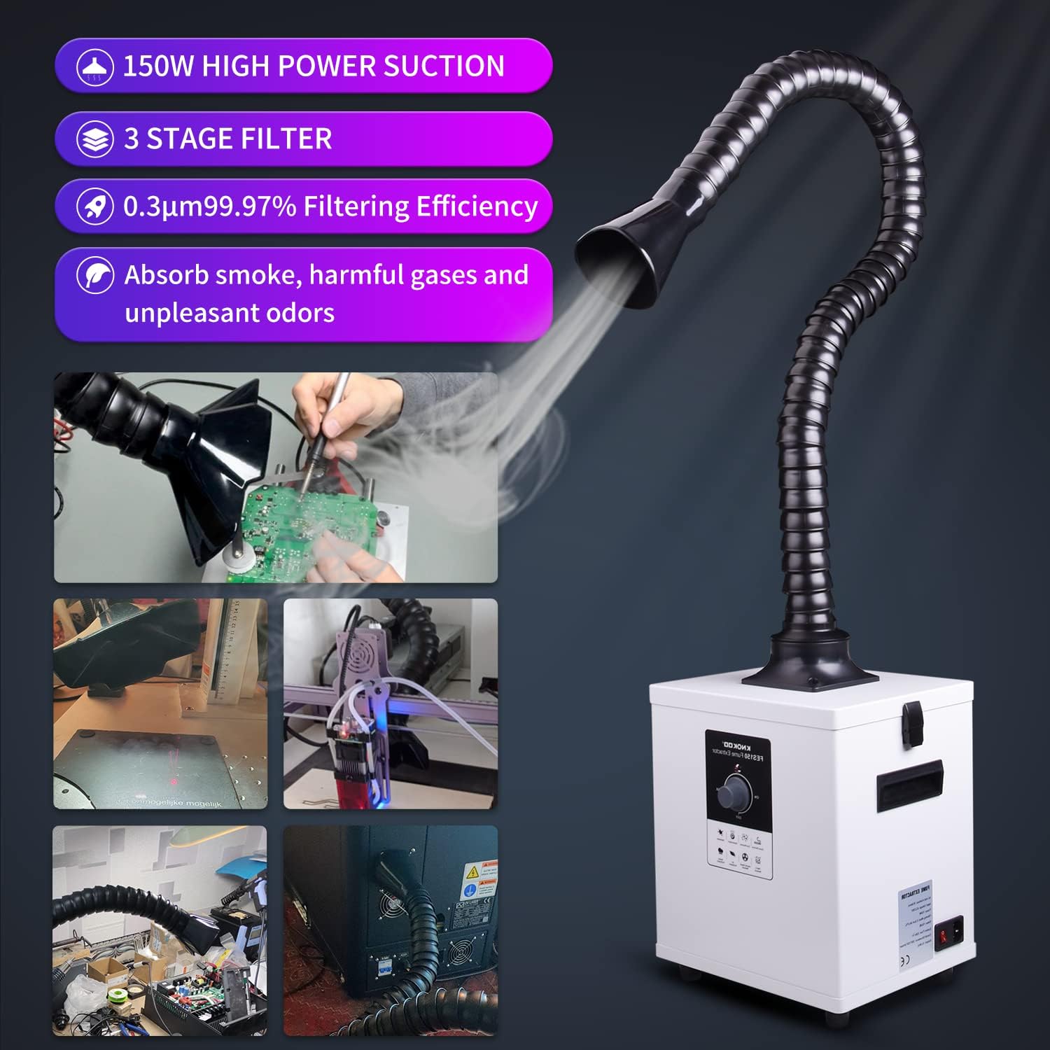 KNOKOO FES150 Industrieller La – Industrial Laser Fume Extractor Bewertung und Preis