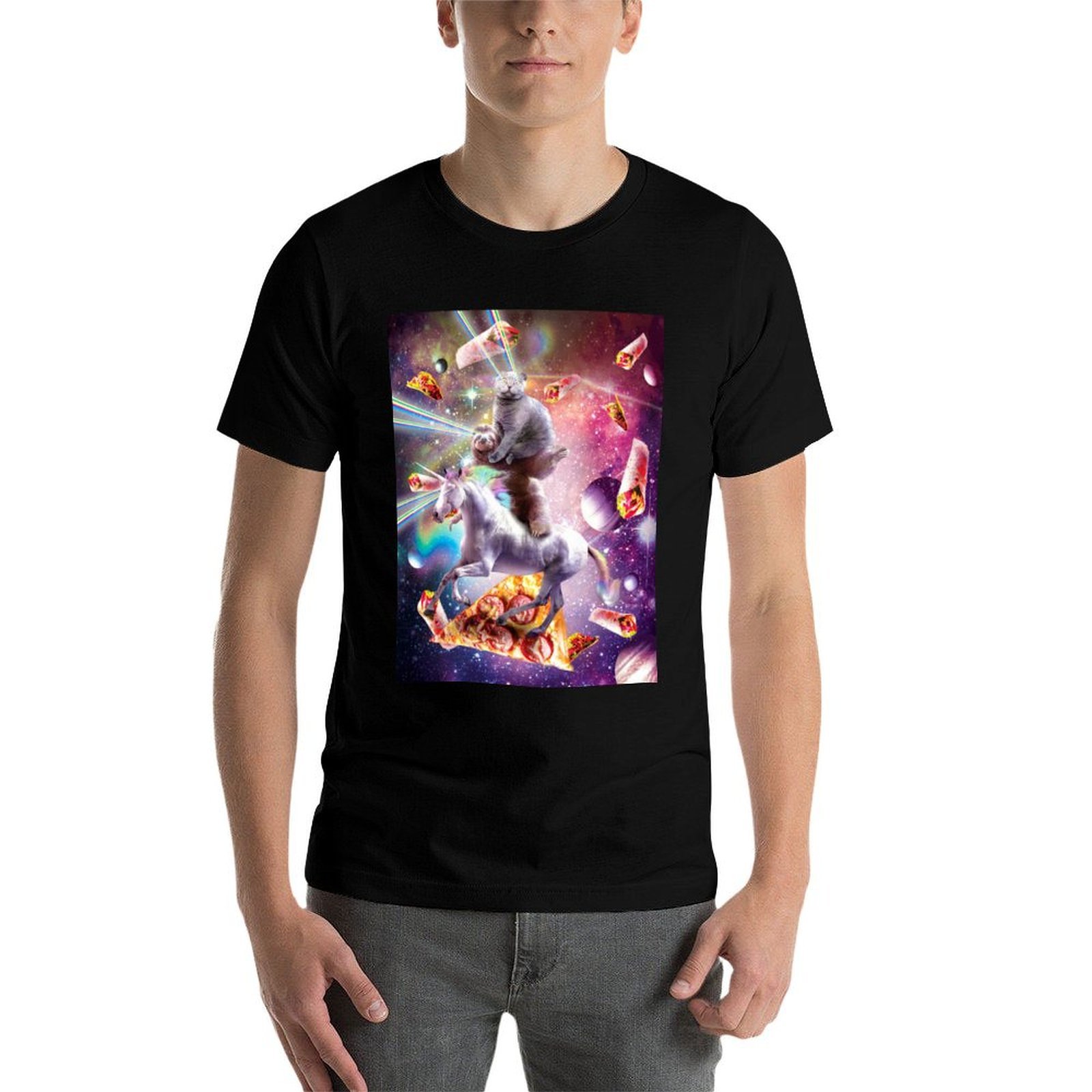 Laser Eyes Space Cat On Sloth  – Industrial Laser Printing Bewertung und Preis