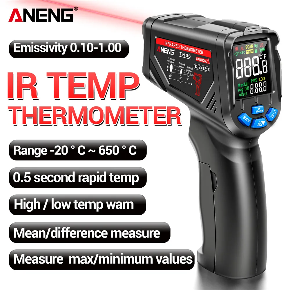 Sensorpistolen-Temperaturmessg – Industrial Laser Temperature Gun Bewertung und Preis
