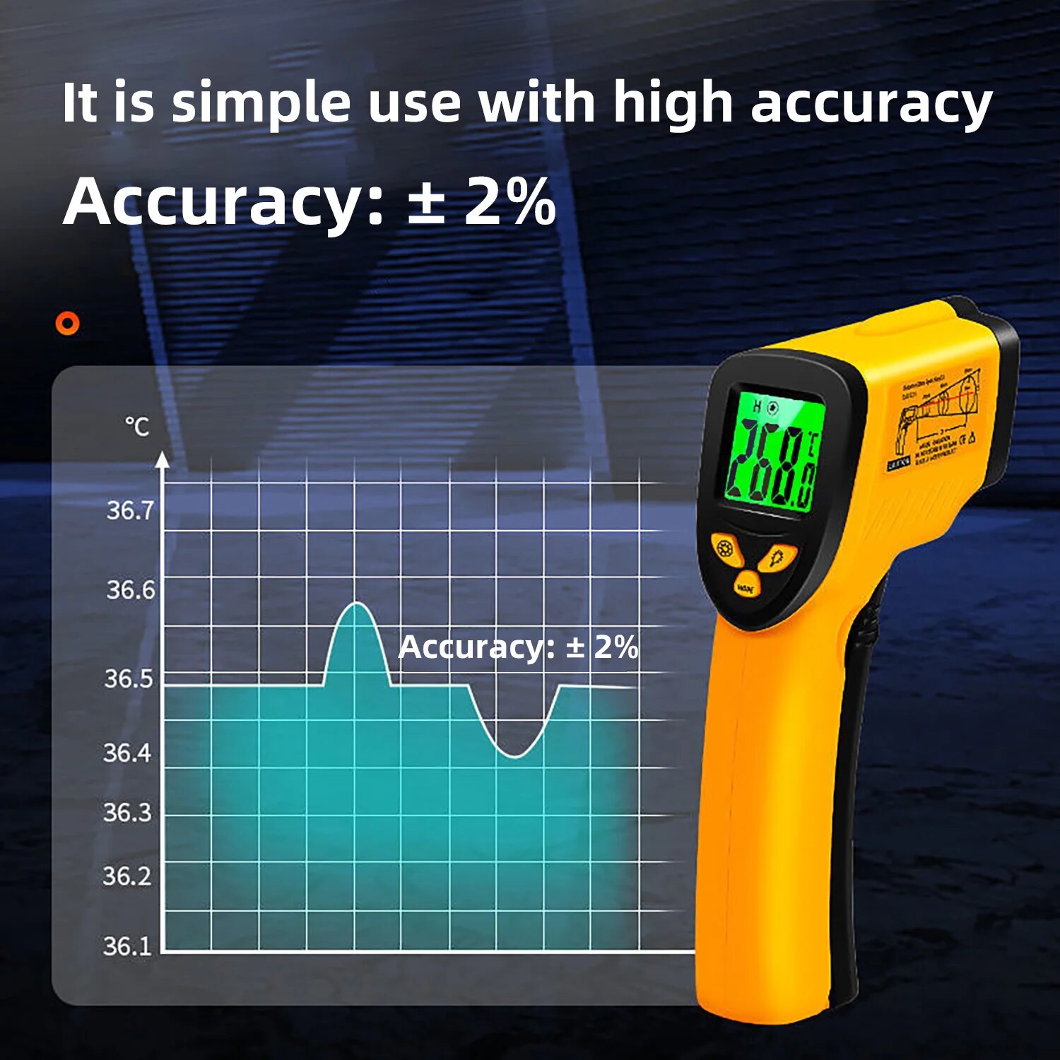 Digitales Infrarot-Thermometer – Industrial Infrared Laser Bewertung und Preis