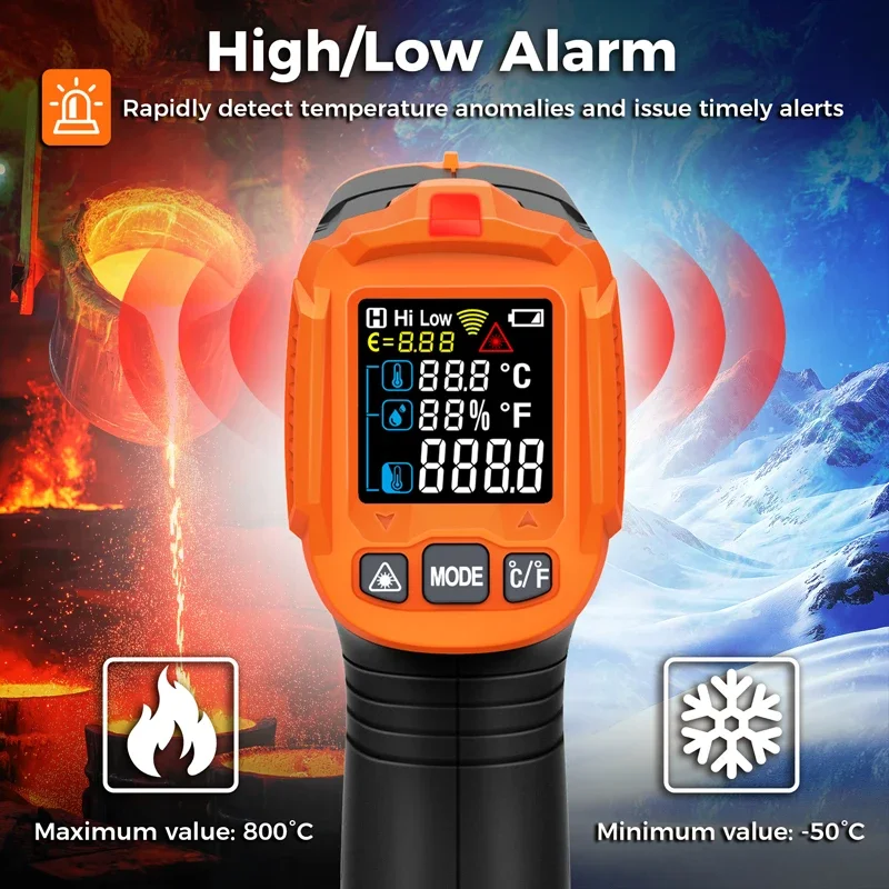 -50~380C Infrarot-Thermometer  – Industrial Infrared Laser Bewertung und Preis