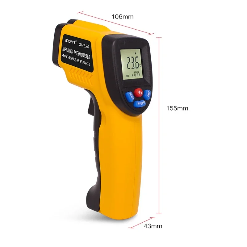 Tragbares Infrarot-Thermometer – Industrial Laser Temperature Gun Bewertung und Preis